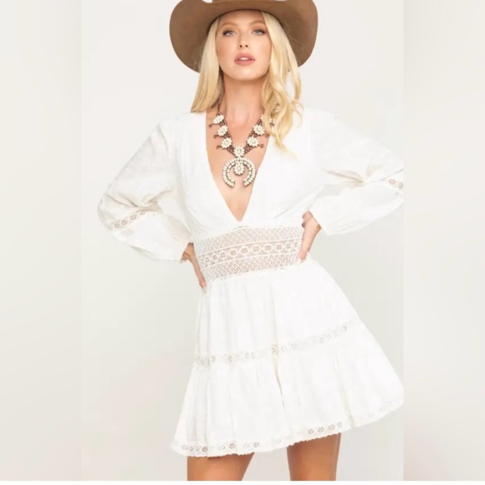 Free people the delightful mini white dress small 6